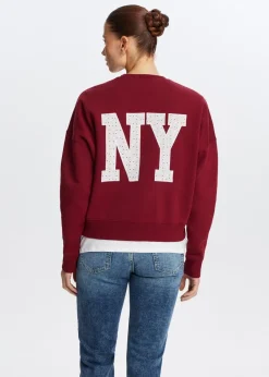 Sweaters En Hoodies<The Sting Sweater met broderie donkerrood