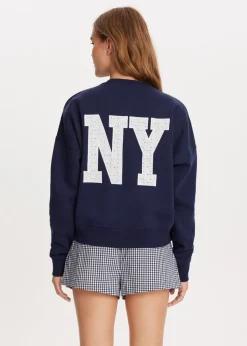 Sweaters En Hoodies<The Sting Sweater met broderie donkerblauw