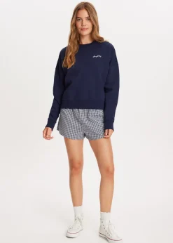 Sweaters En Hoodies<The Sting Sweater met broderie donkerblauw