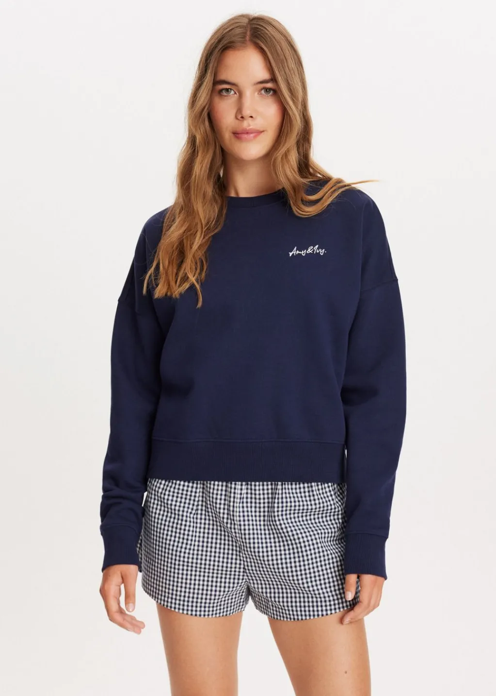 Sweaters En Hoodies<The Sting Sweater met broderie donkerblauw