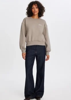 Sweaters En Hoodies<The Sting Sweater met collect print taupe, dark
