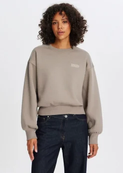 Sweaters En Hoodies<The Sting Sweater met collect print taupe, dark