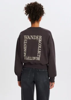 Sweaters En Hoodies<The Sting Sweater met collect print donkerbruin