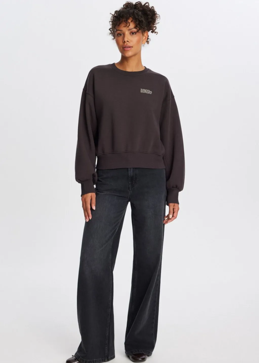Sweaters En Hoodies<The Sting Sweater met collect print donkerbruin