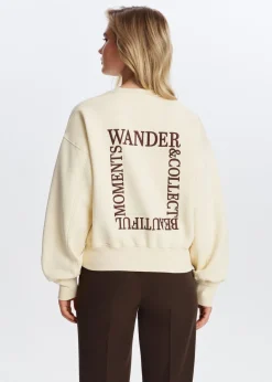 Sweaters En Hoodies<The Sting Sweater met collect print creme