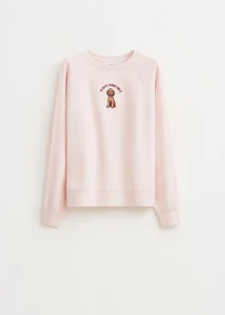 Sweaters En Hoodies<The Sting Sweater met fluffy print lichtroze