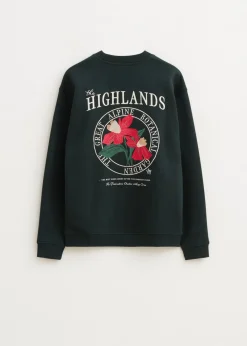 Sweaters En Hoodies<The Sting Sweater met geborduurde bloemen groen, oceaan