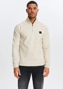 Sweaters En Hoodies<The Sting Sweater met logo creme, licht