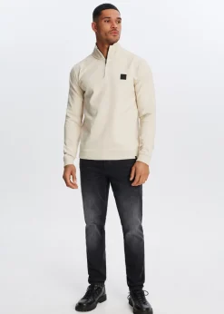 Sweaters En Hoodies<The Sting Sweater met logo creme, licht