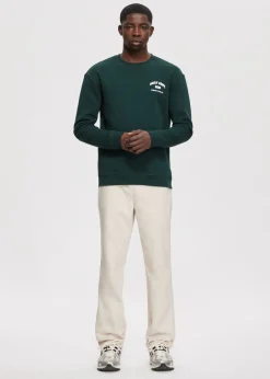 Sweaters En Hoodies<The Sting Sweater met logo petrol