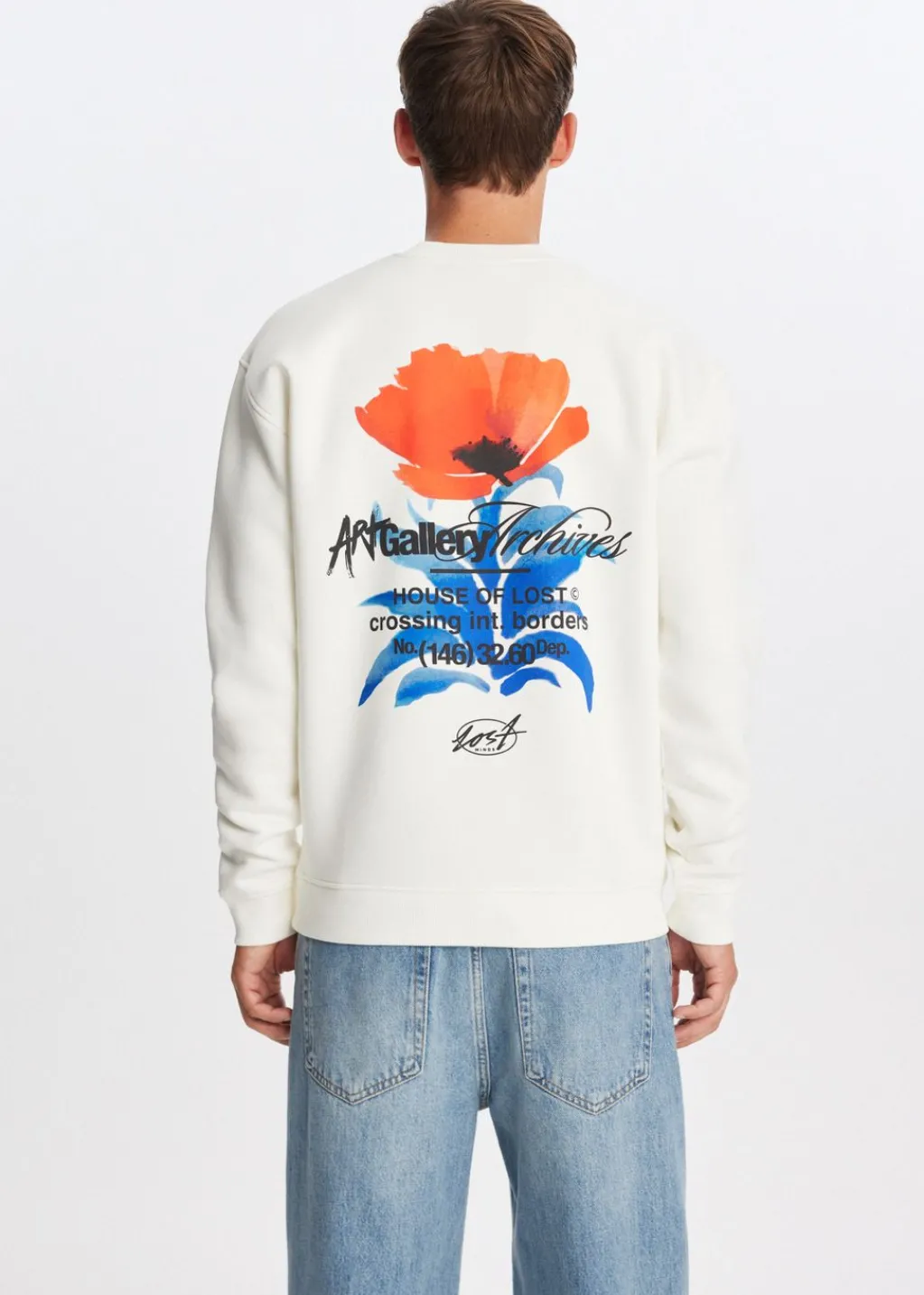 Sweaters En Hoodies<The Sting Sweater met print bloem wit, off-white