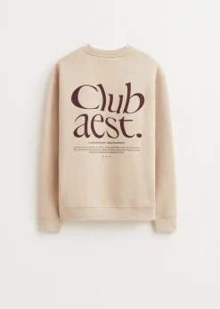 Sweaters En Hoodies<The Sting Sweater met print club lichtzand