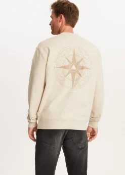 Sweaters En Hoodies<The Sting Sweater met print kompas zand