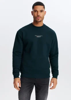 Sweaters En Hoodies<The Sting Sweater met print wereldbol groen bottle, donker