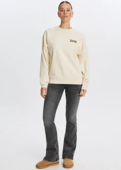 Sweaters En Hoodies<The Sting Sweater met ski print lichtzand