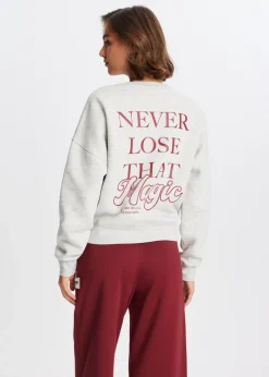 Sweaters En Hoodies<The Sting Sweater met tekstprint grijs, licht melee