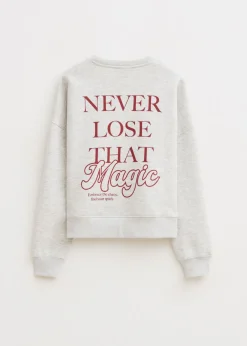 Sweaters En Hoodies<The Sting Sweater met tekstprint grijs, licht melee