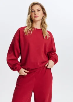 Sweaters En Hoodies<The Sting Sweater met tekstprint middenrood