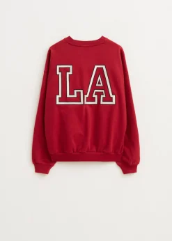 Sweaters En Hoodies<The Sting Sweater met tekstprint middenrood