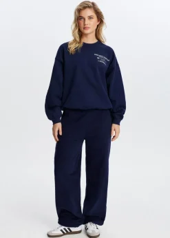 Sweaters En Hoodies<The Sting Sweater met tekstprint donkerblauw