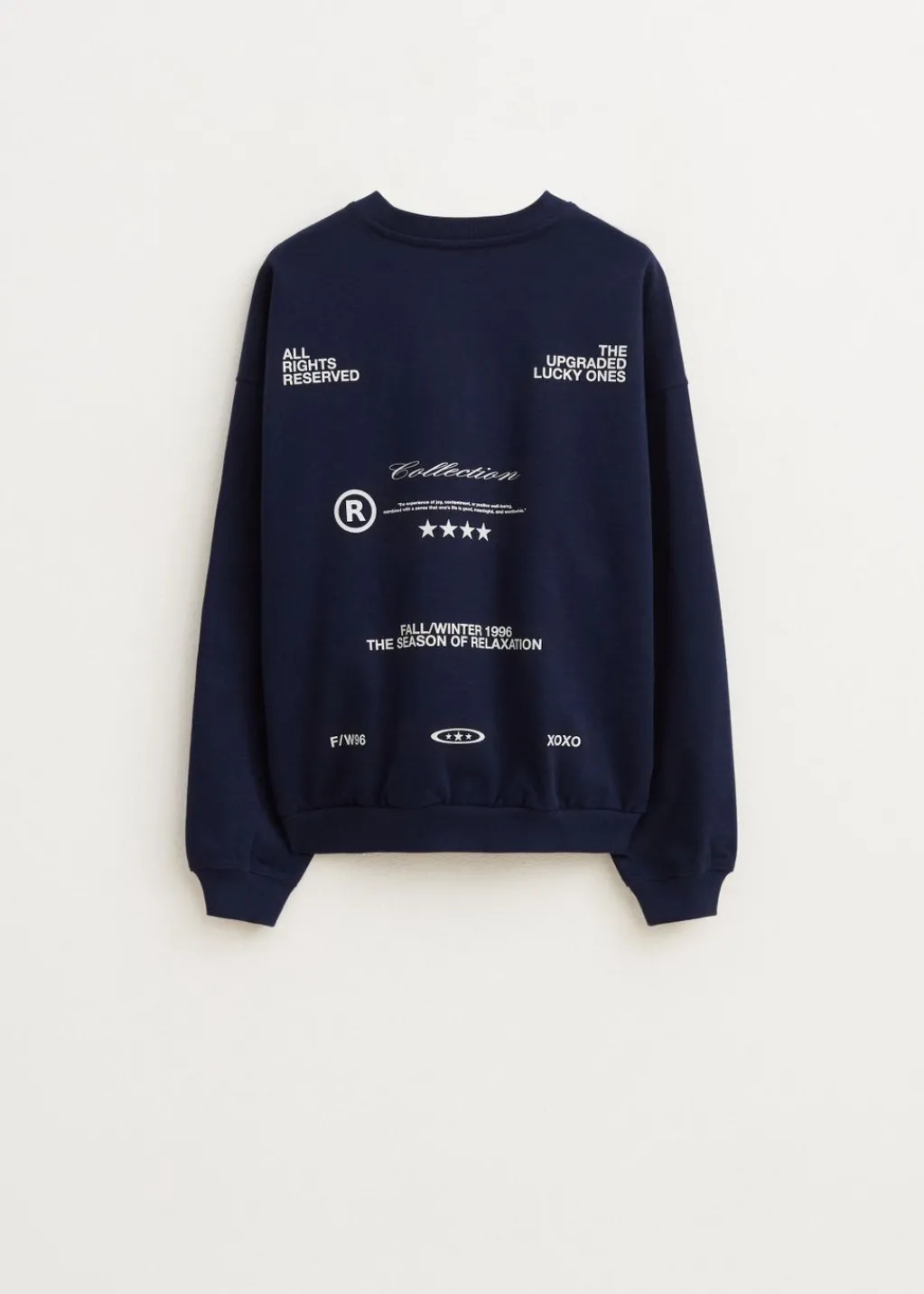 Sweaters En Hoodies<The Sting Sweater met tekstprint donkerblauw