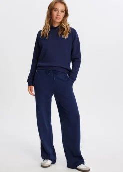 Broeken<The Sting Sweatpants met streep donkerblauw