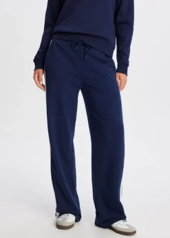 Broeken<The Sting Sweatpants met streep donkerblauw