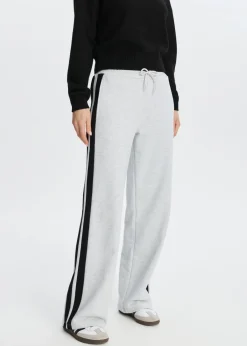 Broeken<The Sting Sweatpants met streep grijs gem&ecirc;leerd