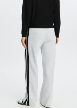 Broeken<The Sting Sweatpants met streep grijs gemêleerd