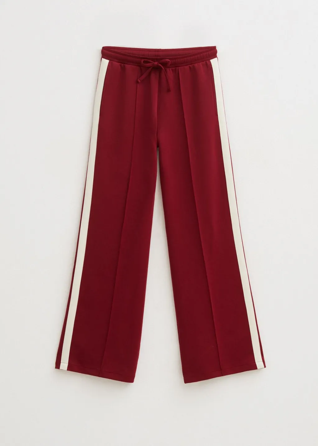 Broeken<The Sting Sweatpants met streep donkerrood