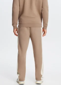 Broeken<The Sting Sweatpants met streepdetail taupe