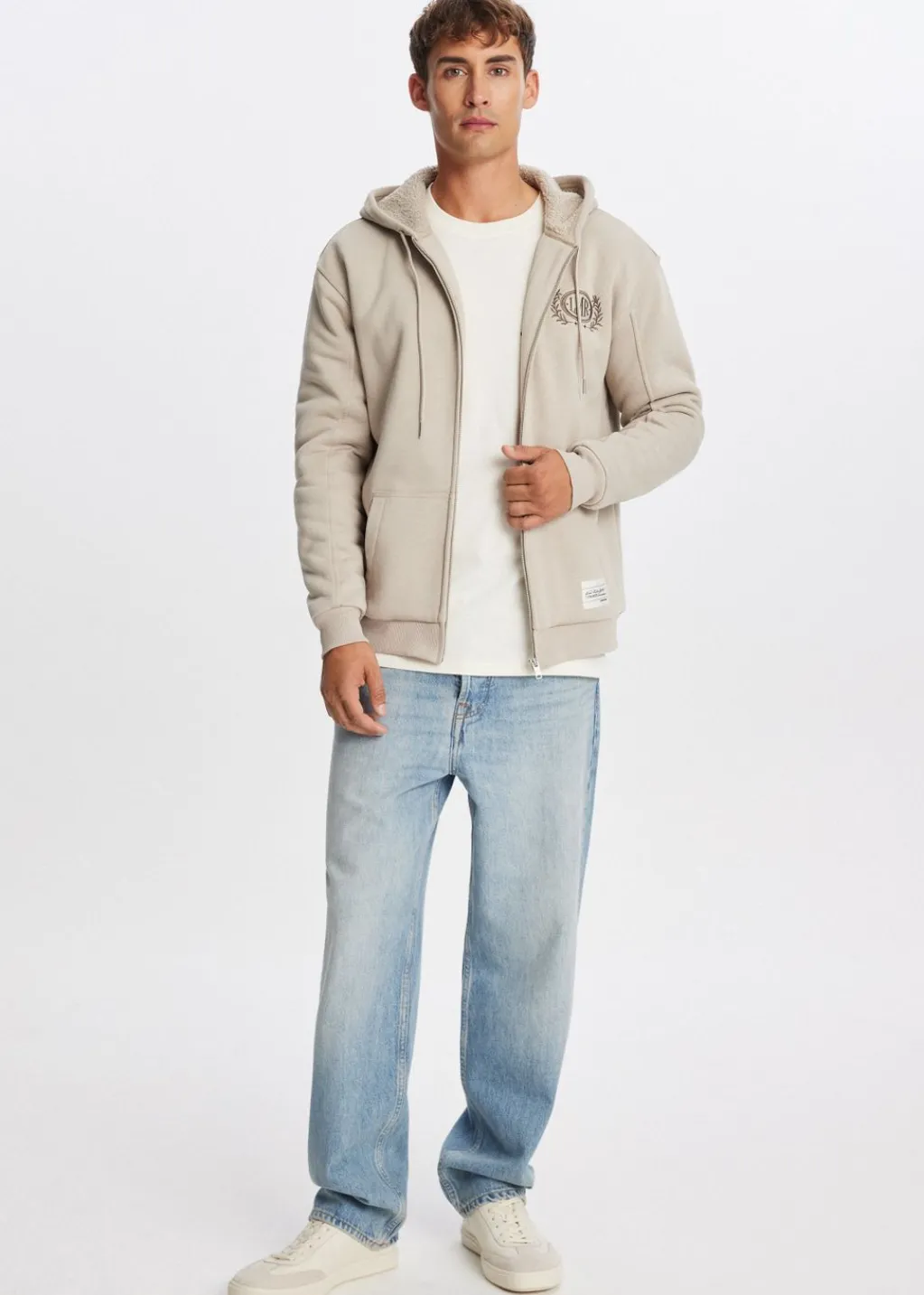 Sweaters En Hoodies|Truien En Vesten<The Sting Teddy vest nude