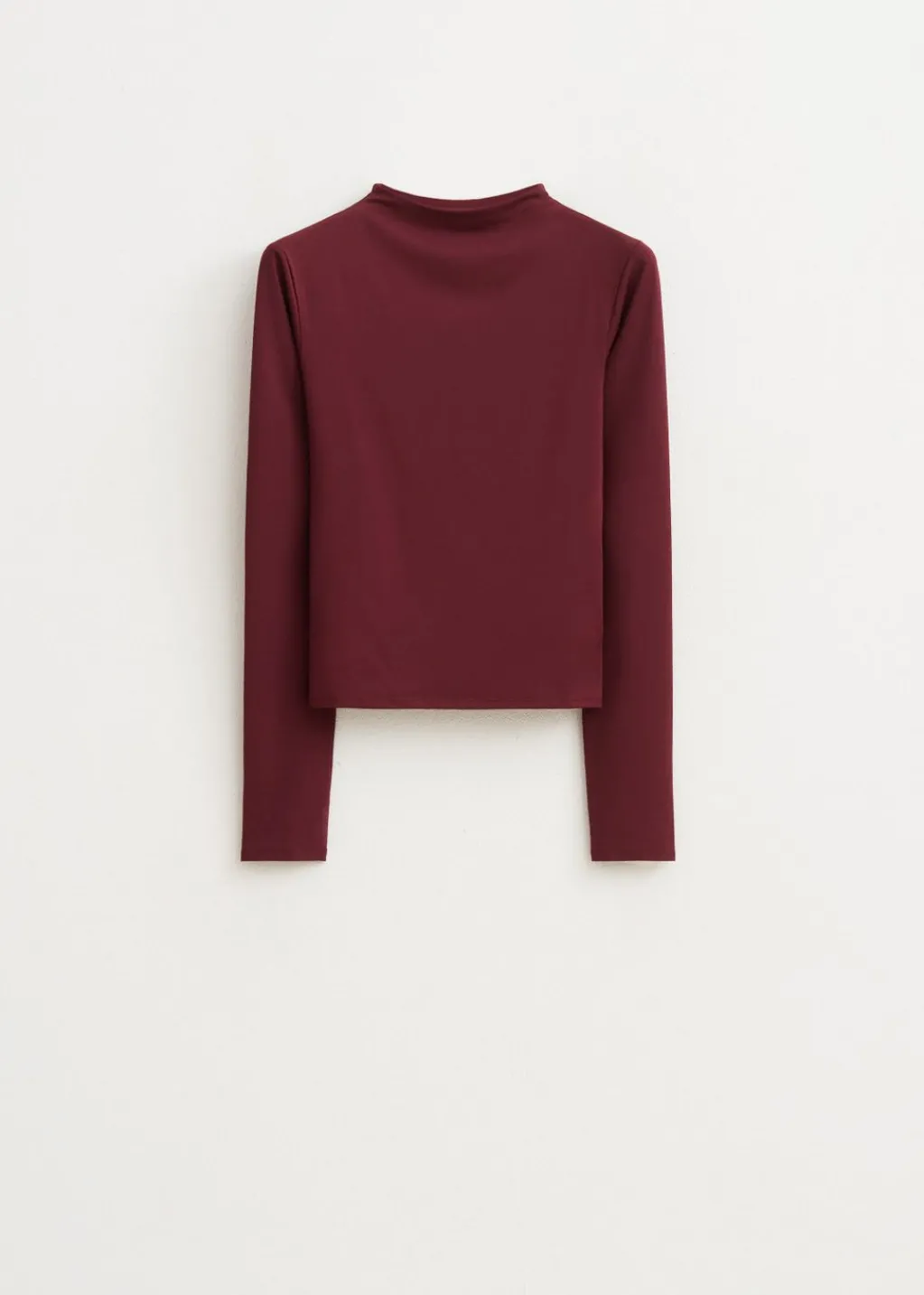 Tops<The Sting Top met hoge hals bordeaux