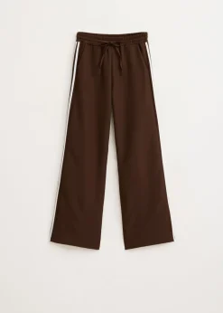 Broeken<The Sting Trackpants met streep donkerbruin