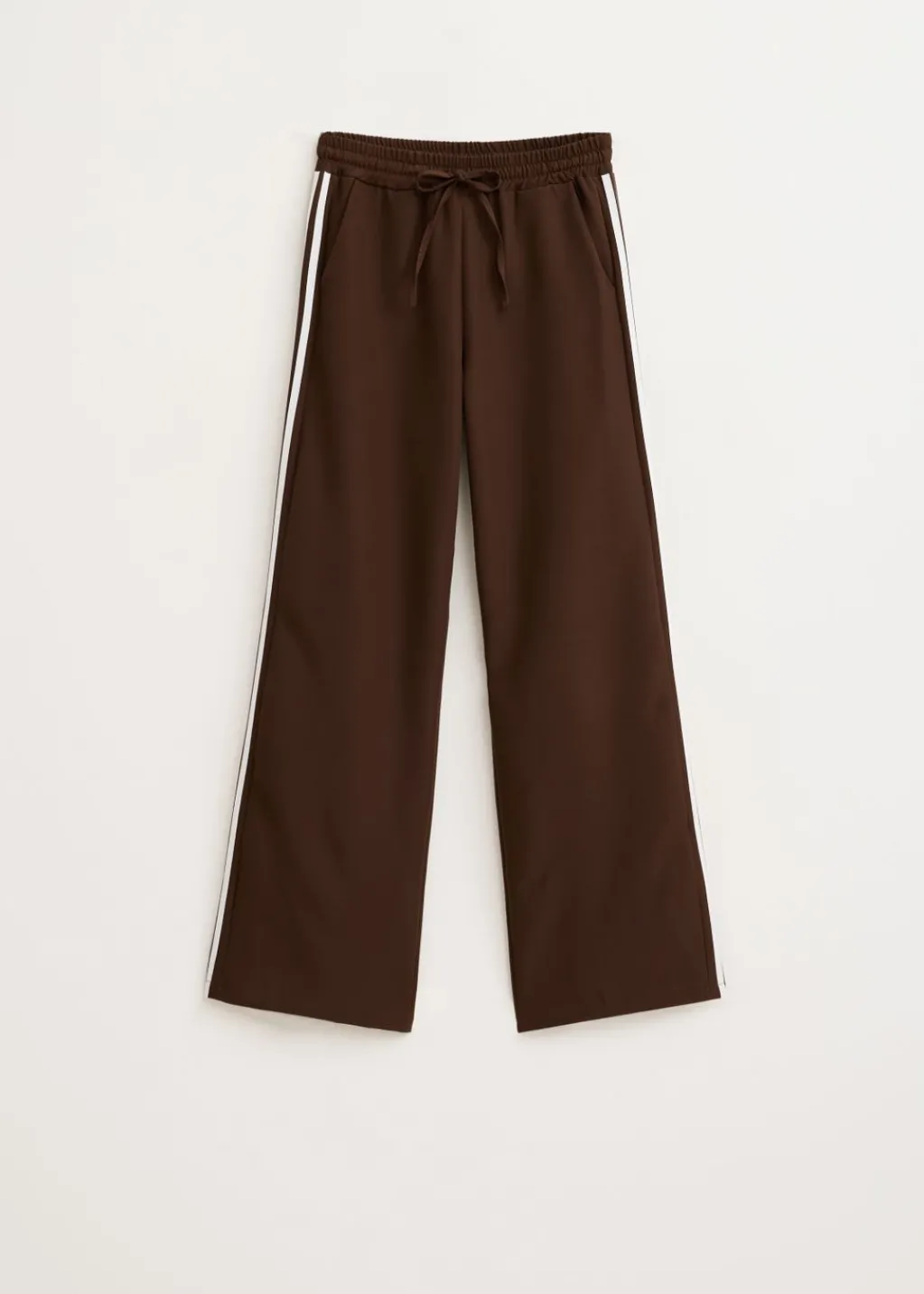 Broeken<The Sting Trackpants met streep donkerbruin