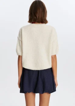 Truien En Vesten<The Sting Trui korte mouwen wit, off-white