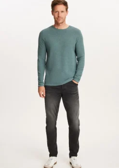 Truien En Vesten<The Sting Trui melange groen, oceaan