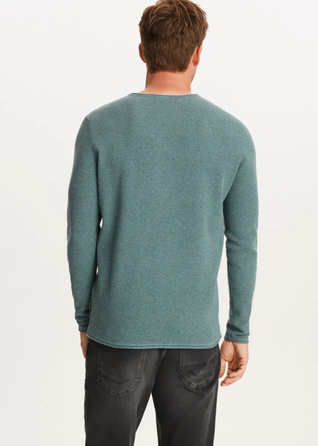 Truien En Vesten<The Sting Trui melange groen, oceaan