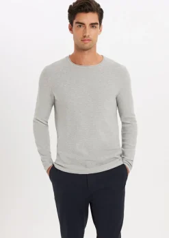 Basics|Truien En Vesten<The Sting Trui melange grijs, licht melee