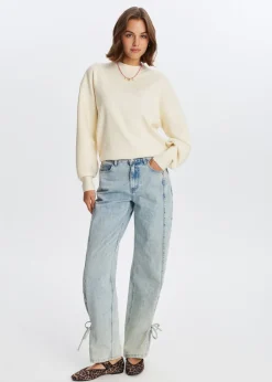 Truien En Vesten<The Sting Trui met balloon mouwen wit, off-white