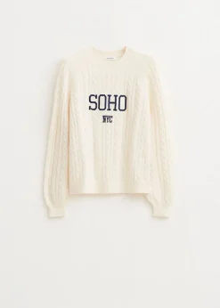 Truien En Vesten<The Sting Trui met borduurdetail wit, off-white