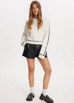 Truien En Vesten<The Sting Trui met contrasterende details off-white gem&ecirc;leerd