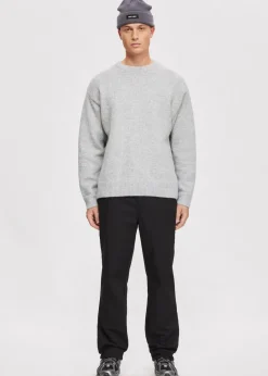 Truien En Vesten<The Sting Trui met crewneck grijs gem&ecirc;leerd
