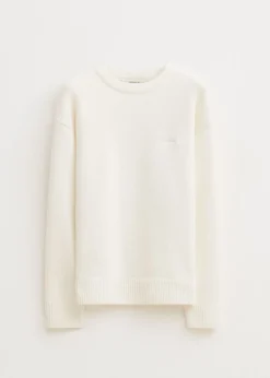 Truien En Vesten<The Sting Trui met crewneck wit, off-white