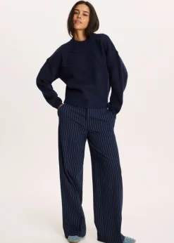 Truien En Vesten<The Sting Trui met 3D patroon donkerblauw