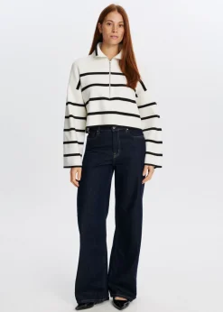 Truien En Vesten<The Sting Trui met half zip meerkleurig