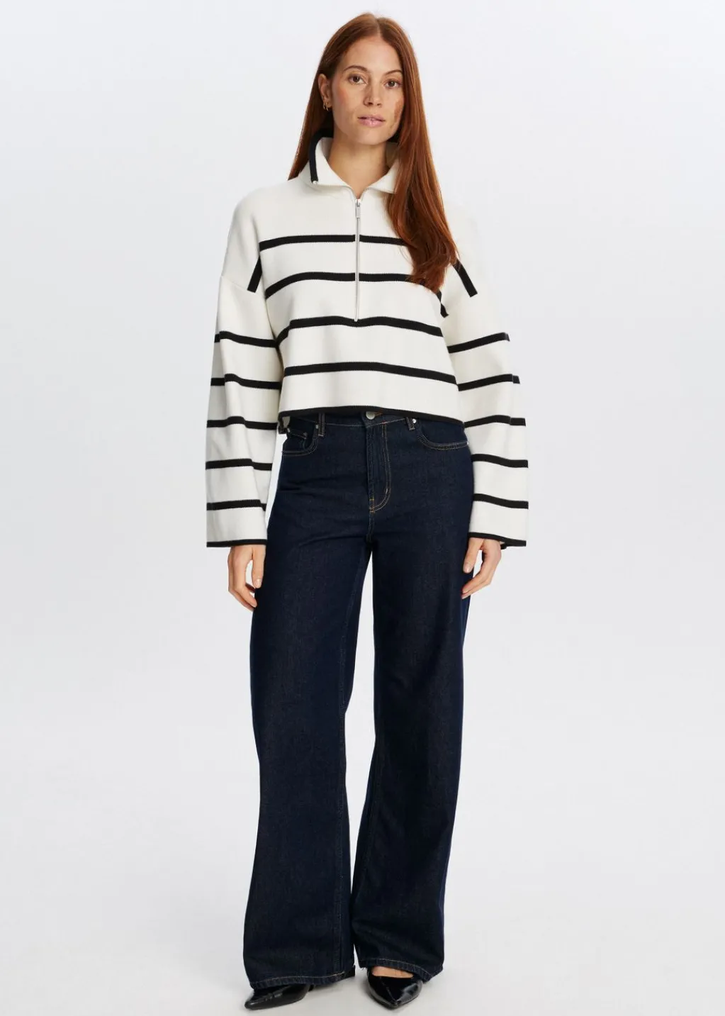 Truien En Vesten<The Sting Trui met half zip meerkleurig