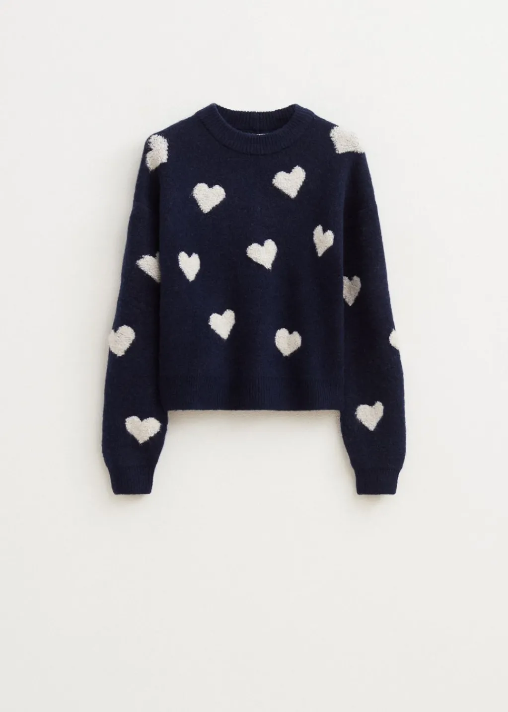 Truien En Vesten<The Sting Trui met hartjes donkerblauw