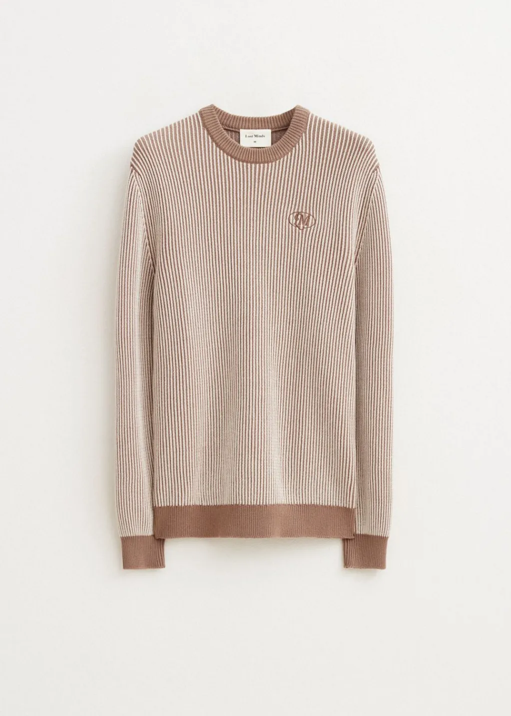 Truien En Vesten<The Sting Trui met logo taupe
