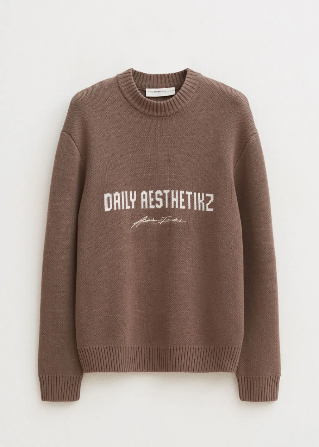 Truien En Vesten<The Sting Trui met merk taupe, dark